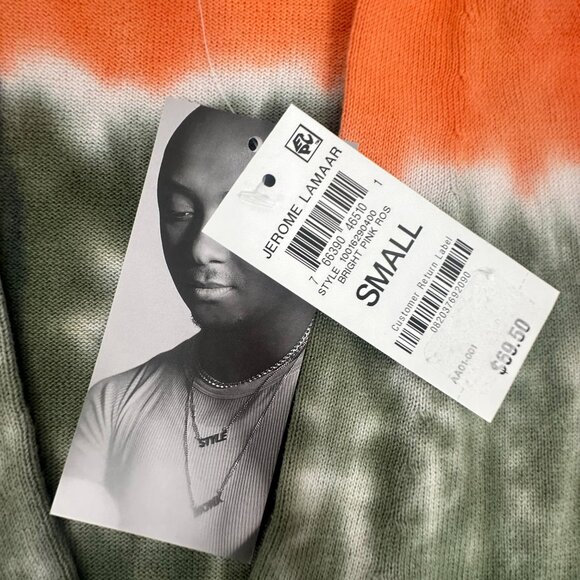 NEW!‎ Jerome Lamaar And Now This Cardigan Sweater Small $69.50 Tie-Dye Cotton - Picture 3 of 12